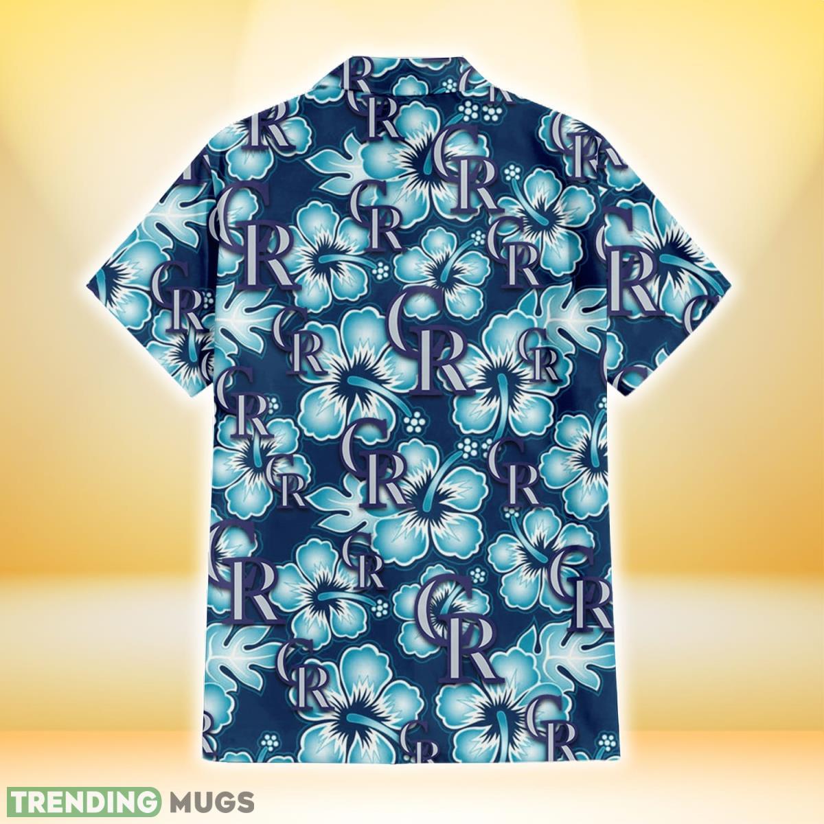 Colorado Rockies Dark Turquoise Hibiscus Navy Background 3D Hawaiian Shirt Gift For Fans Hawaiian Shirt Colorado Rockies Dark Turquoise Hibiscus Navy Background 3D Hawaiian Shirt Gift For Fans Hawaiian Shirt