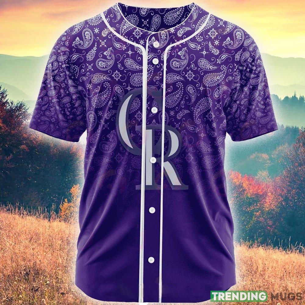 Colorado Rockies Design MLB Jersey Shirt Custom Number And Name For Men And Women Gift Fans - Colorado Rockies-CUSTOM MLB Paisley Pattern Jersey_1 Colorado Rockies Design MLB Jersey Shirt Custom Number And Name For Men And Women Gift Fans - Colorado Rockies-CUSTOM MLB Paisley Pattern Jersey_1