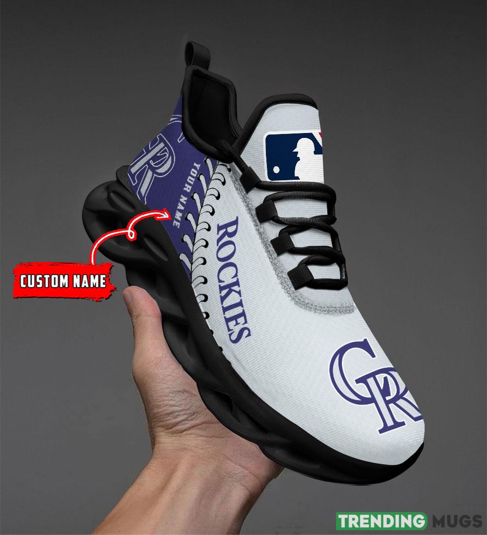 Colorado Rockies MLB MAX SOUL SHOES Custom Name For Men And Women Running Sneakers Max Soul Colorado Rockies MLB MAX SOUL SHOES Custom Name For Men And Women Running Sneakers Max Soul