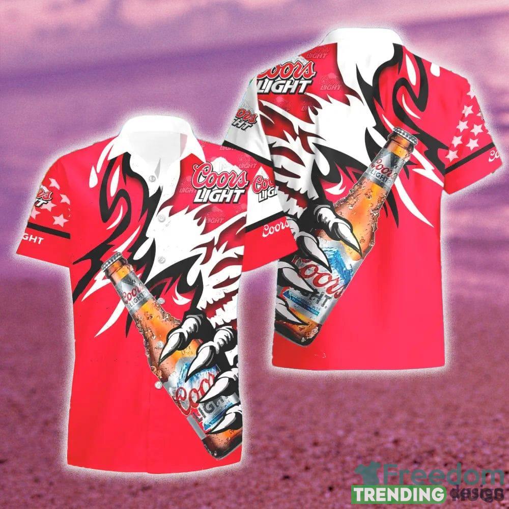 Coors Light Beer Monster Claw Gift Hawaiian Set Shirt And Short Summer Beach - Coors Light Beer Monster Claw Hawaiian Shirt And Short_1