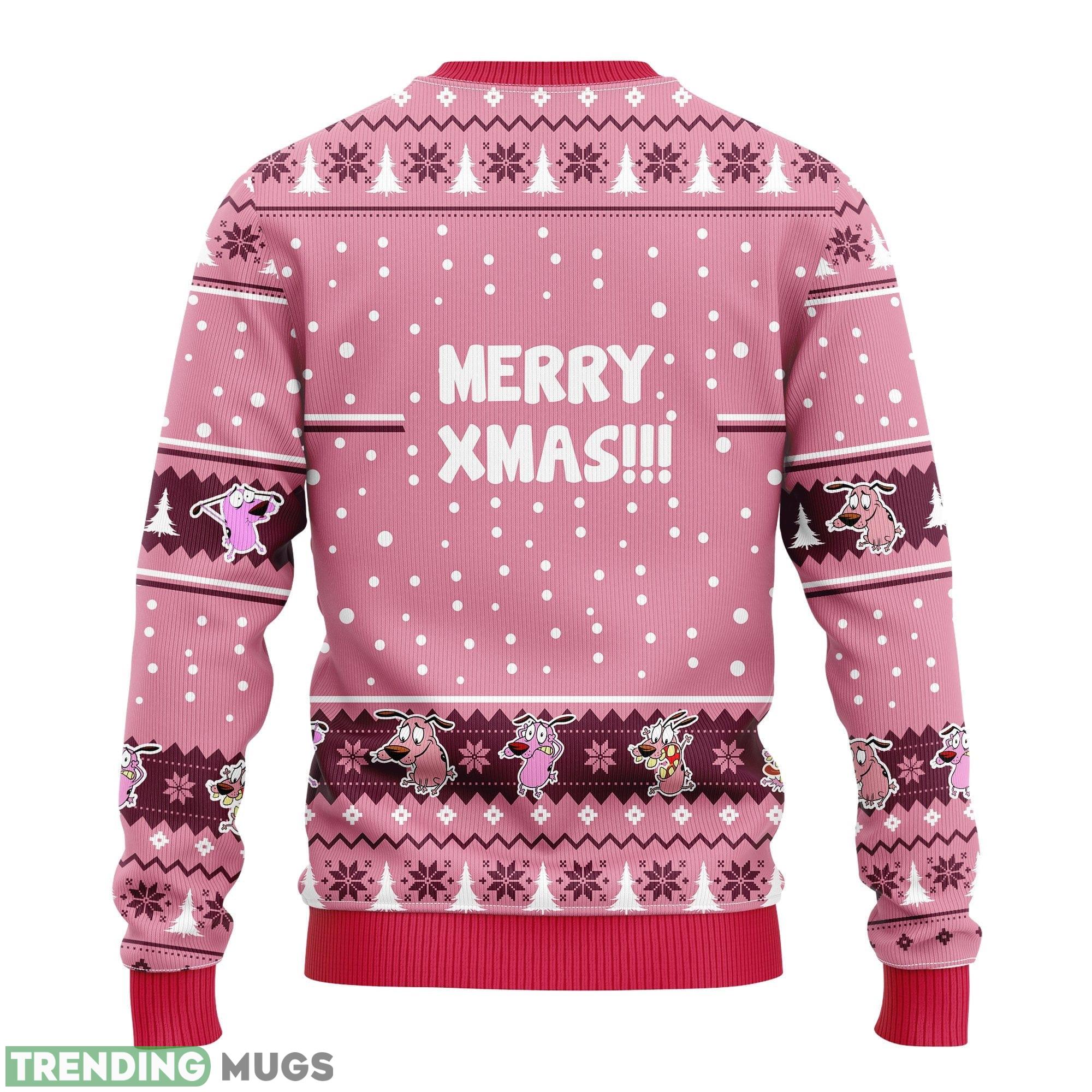 Couage The Cowardly Ideas Ugly Christmas Sweater Gift Thanksgiving 3D Sweater Couage The Cowardly Ideas Ugly Christmas Sweater Gift Thanksgiving 3D Sweater