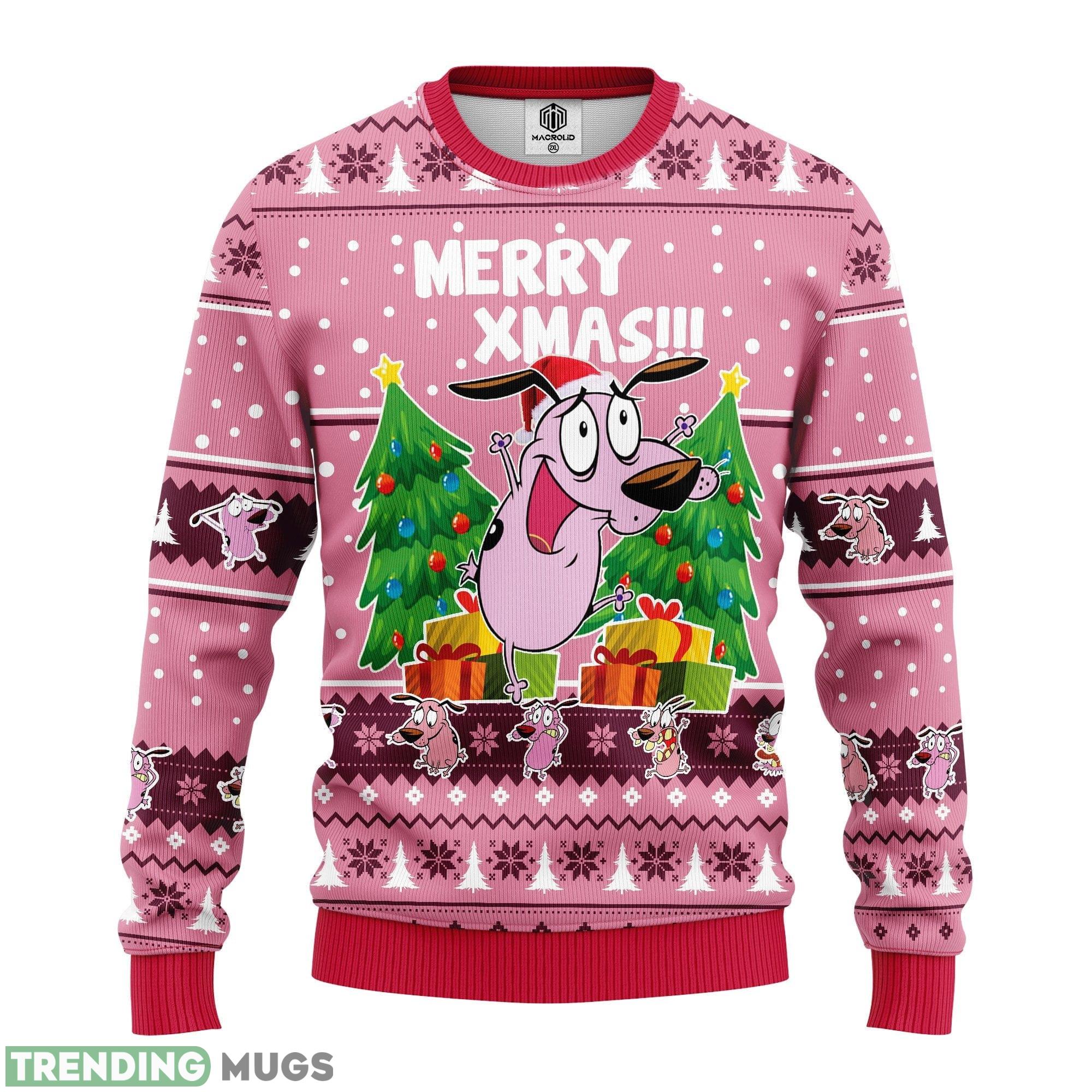 Couage The Cowardly Ideas Ugly Christmas Sweater Gift Thanksgiving - Couage The Cowardly Ideas Ugly Christmas Sweater Gift Thanksgiving_1 Couage The Cowardly Ideas Ugly Christmas Sweater Gift Thanksgiving - Couage The Cowardly Ideas Ugly Christmas Sweater Gift Thanksgiving_1