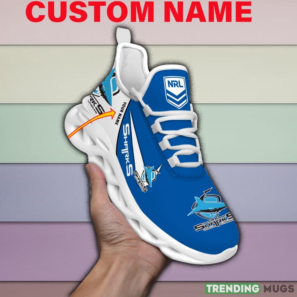 Cronulla Sutherland Sharks NRL MAX SOUL SHOES Custom Name For Men And Women Running Sneakers Max Soul Cronulla Sutherland Sharks NRL MAX SOUL SHOES Custom Name For Men And Women Running Sneakers Max Soul