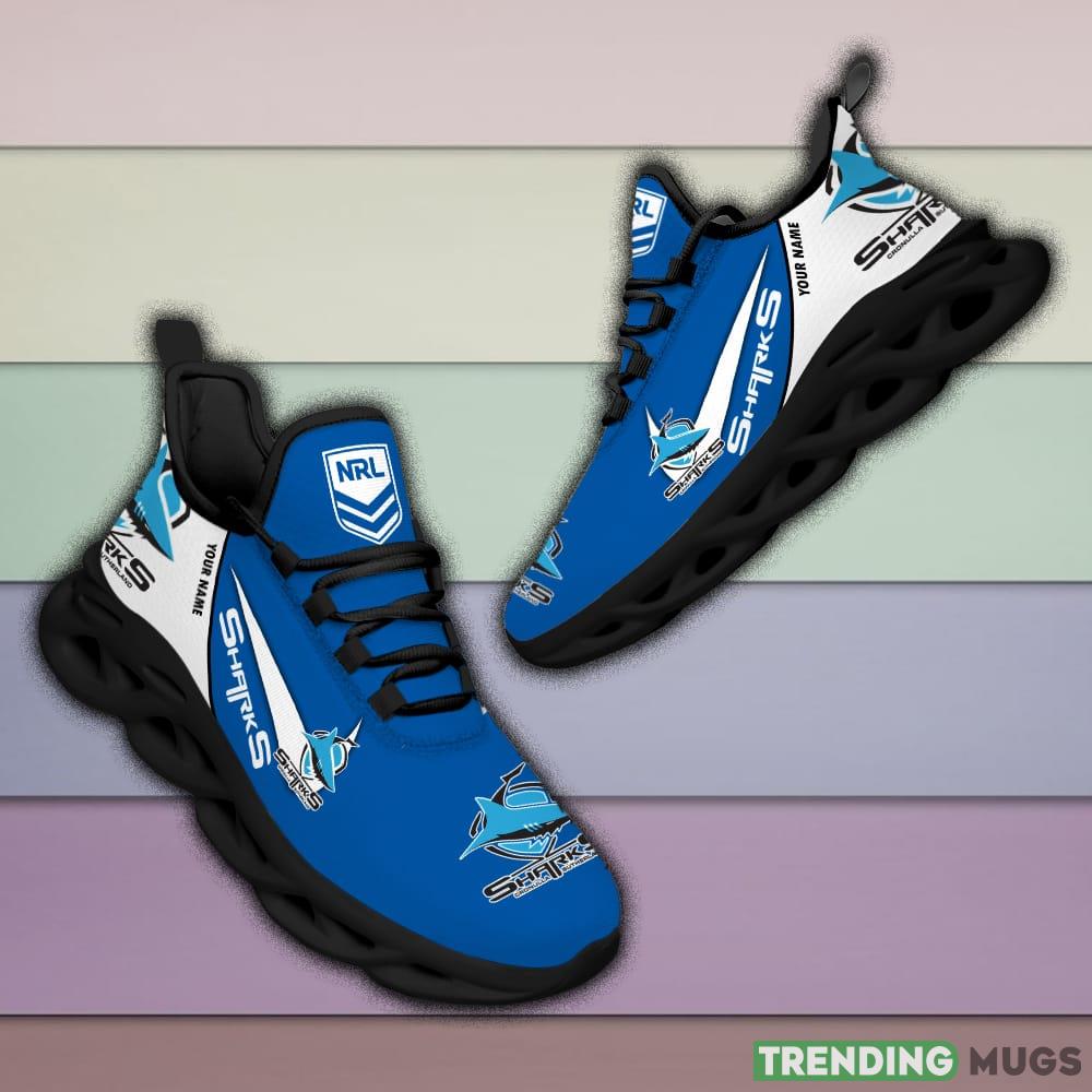 Cronulla Sutherland Sharks NRL MAX SOUL SHOES Custom Name For Men And Women Running Sneakers Max Soul Cronulla Sutherland Sharks NRL MAX SOUL SHOES Custom Name For Men And Women Running Sneakers Max Soul