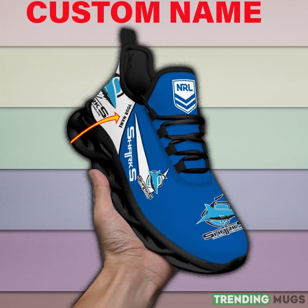 Cronulla Sutherland Sharks NRL MAX SOUL SHOES Custom Name For Men And Women Running Sneakers - Cronulla-Sutherland Sharks-Personalized NRL MAX SOUL SHOES_1 Cronulla Sutherland Sharks NRL MAX SOUL SHOES Custom Name For Men And Women Running Sneakers - Cronulla-Sutherland Sharks-Personalized NRL MAX SOUL SHOES_1