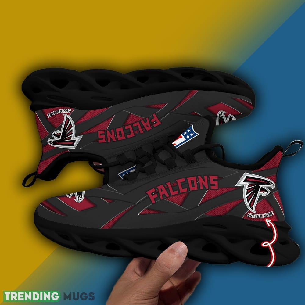 Custom Name Atlanta Falcons NFL Striped Max Soul Shoes Gift For Men Women Max Soul Custom Name Atlanta Falcons NFL Striped Max Soul Shoes Gift For Men Women Max Soul