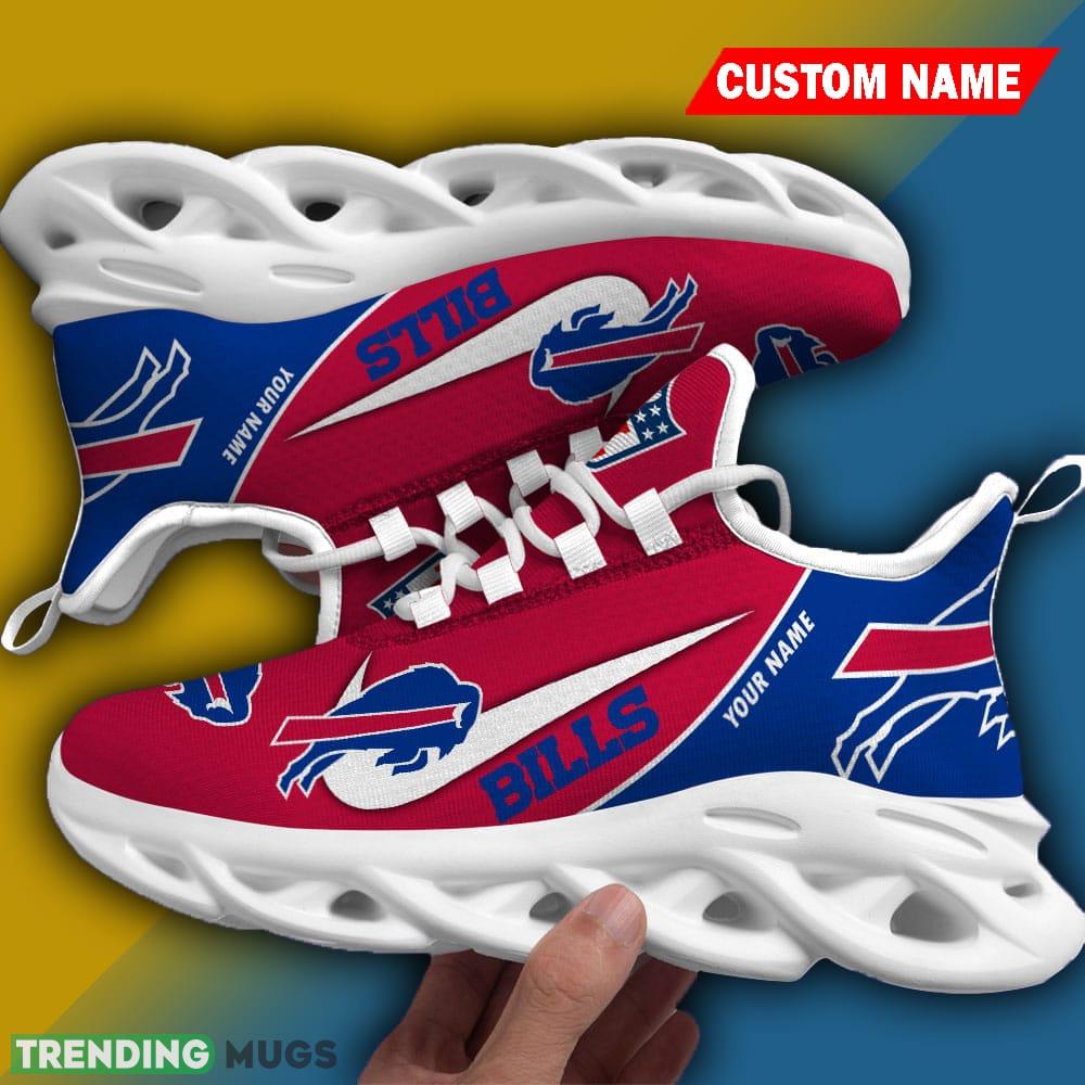Custom Name Buffalo Bills Chunky Sneakers Luxury NFL Max Soul Shoes Gift For Fans Max Soul Custom Name Buffalo Bills Chunky Sneakers Luxury NFL Max Soul Shoes Gift For Fans Max Soul