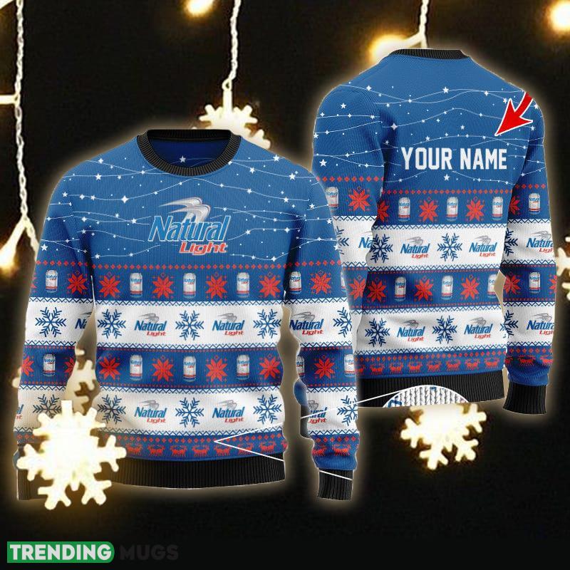 Custom Name Christmas Twinkle Lights Natural Light Ugly Christmas Sweater - Personalized Christmas Twinkle Lights Natural Light Ugly Christmas Sweater Custom Name Christmas Twinkle Lights Natural Light Ugly Christmas Sweater - Personalized Christmas Twinkle Lights Natural Light Ugly Christmas Sweater