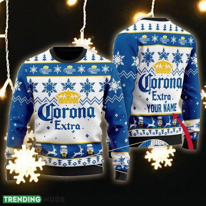 Custom Name Corona Beer Ugly Christmas Sweater Gift For Men Women - Personalized Corona Beer Ugly Christmas Sweater Gift Men Women Custom Name Corona Beer Ugly Christmas Sweater Gift For Men Women - Personalized Corona Beer Ugly Christmas Sweater Gift Men Women