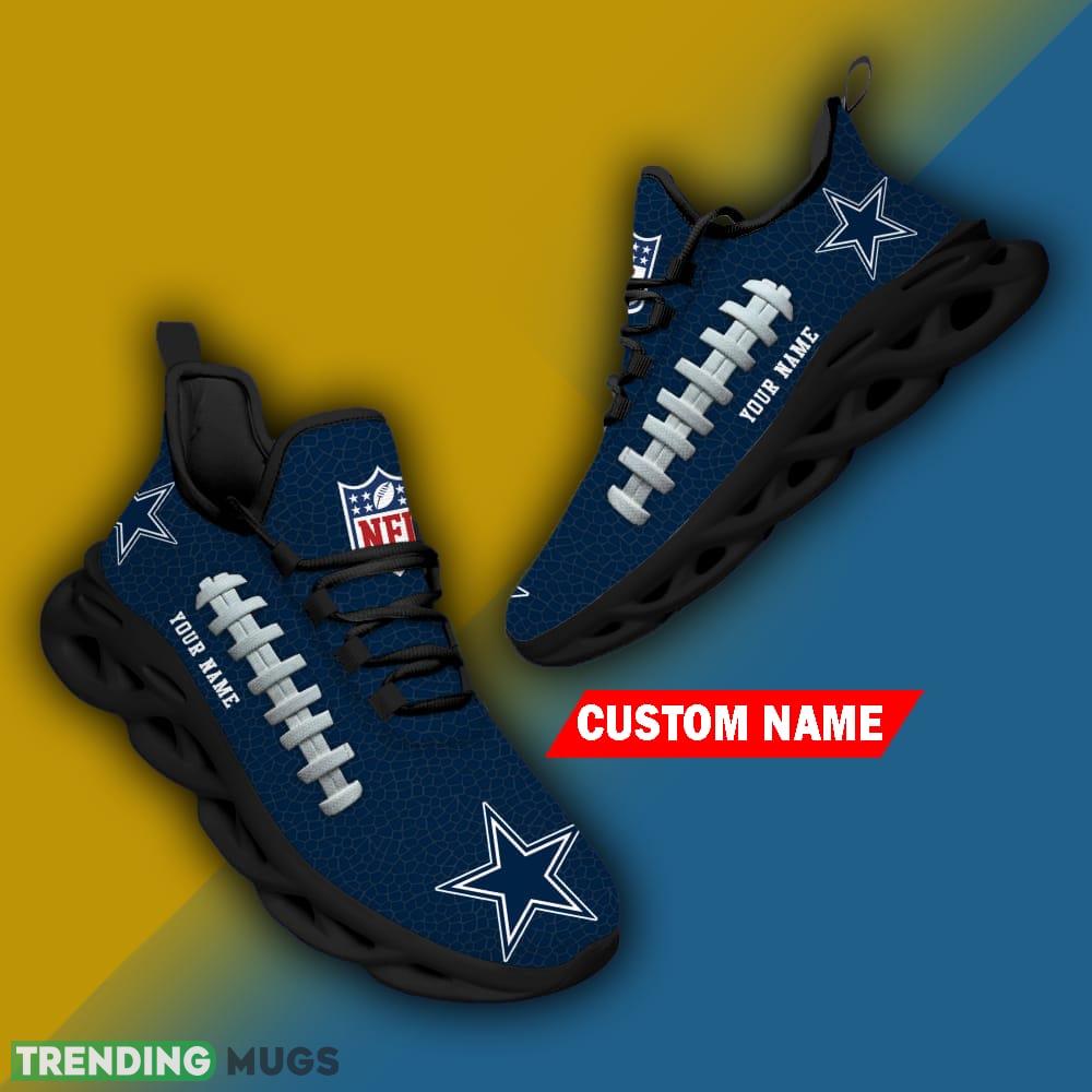 Custom Name Dallas Cowboys NFL Chunky Sneakers New Design Max Soul Shoes Max Soul Custom Name Dallas Cowboys NFL Chunky Sneakers New Design Max Soul Shoes Max Soul