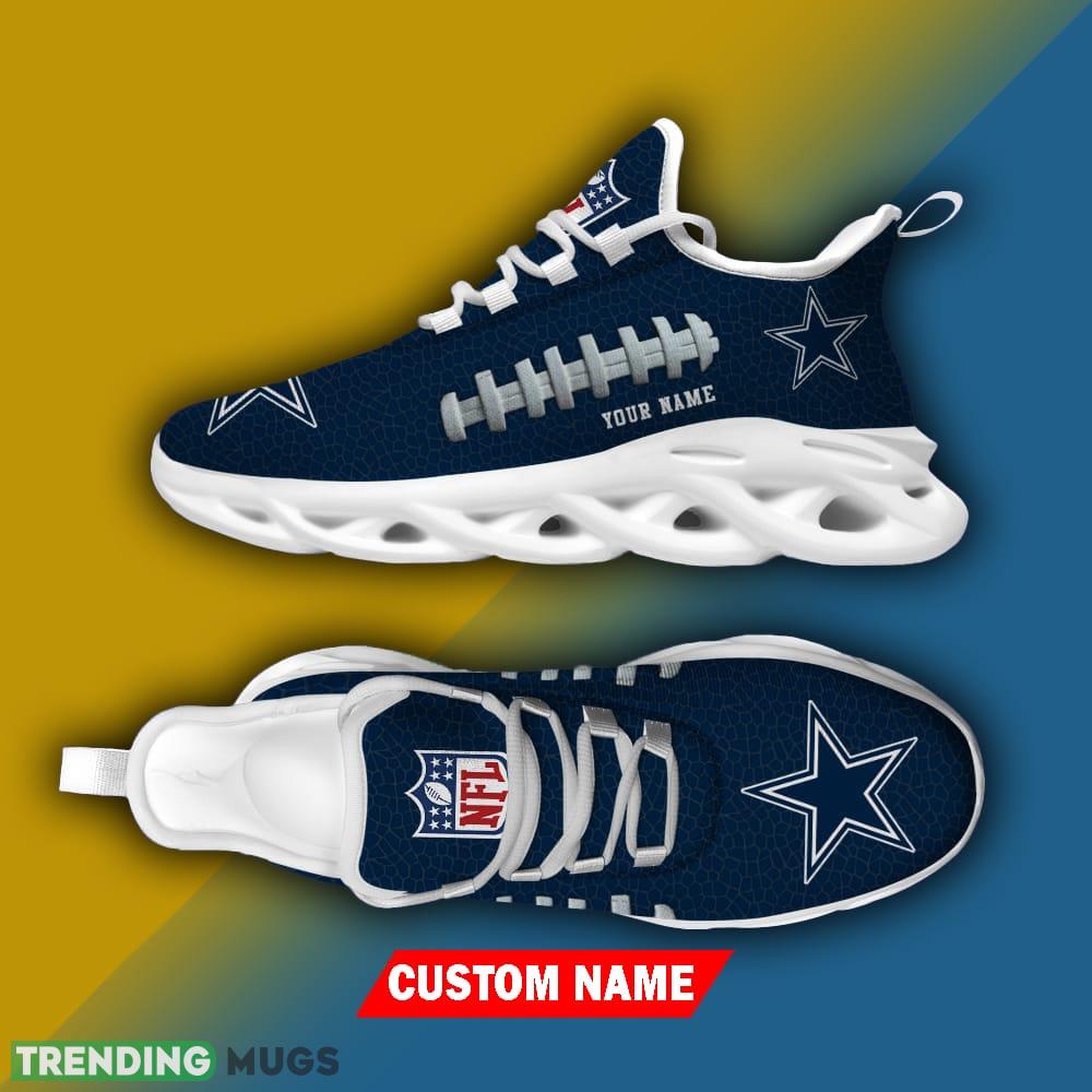 Custom Name Dallas Cowboys NFL Chunky Sneakers New Design Max Soul Shoes Max Soul Custom Name Dallas Cowboys NFL Chunky Sneakers New Design Max Soul Shoes Max Soul