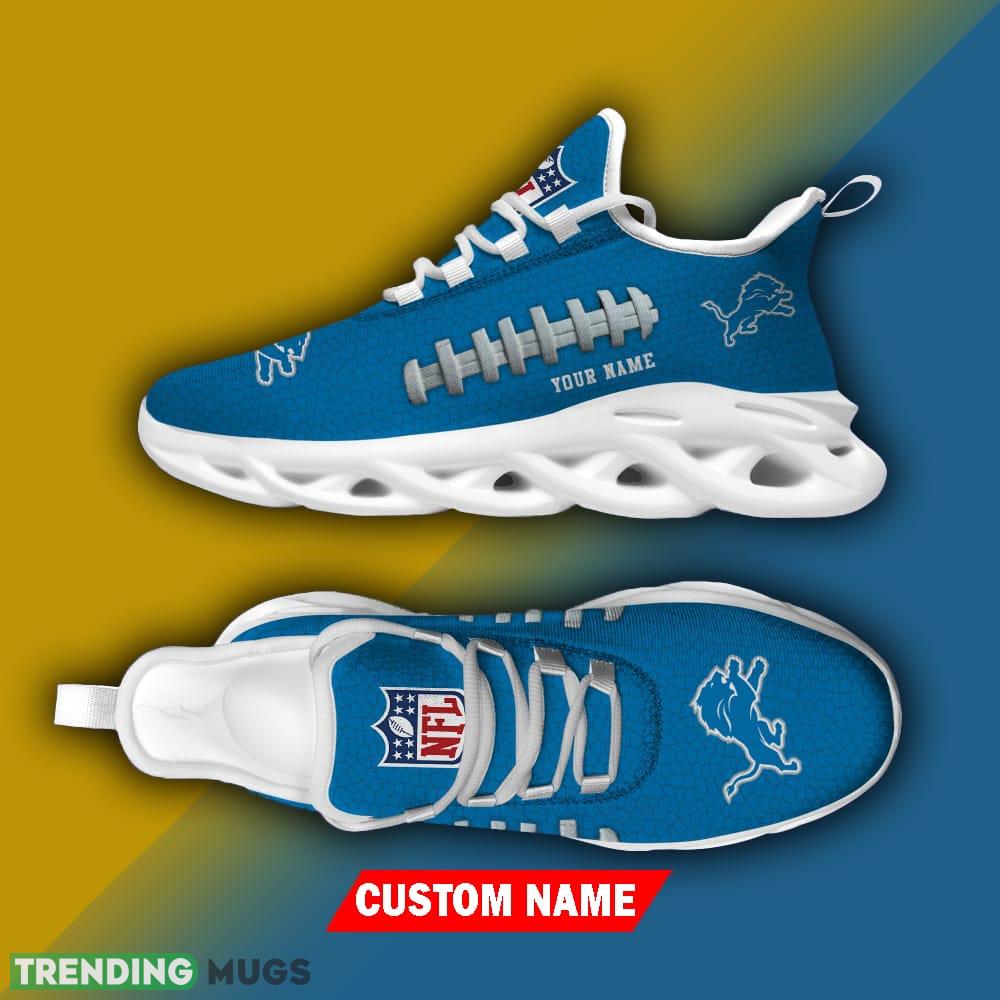 Custom Name Detroit Lions NFL Chunky Sneakers New Design Max Soul Shoes Max Soul Custom Name Detroit Lions NFL Chunky Sneakers New Design Max Soul Shoes Max Soul