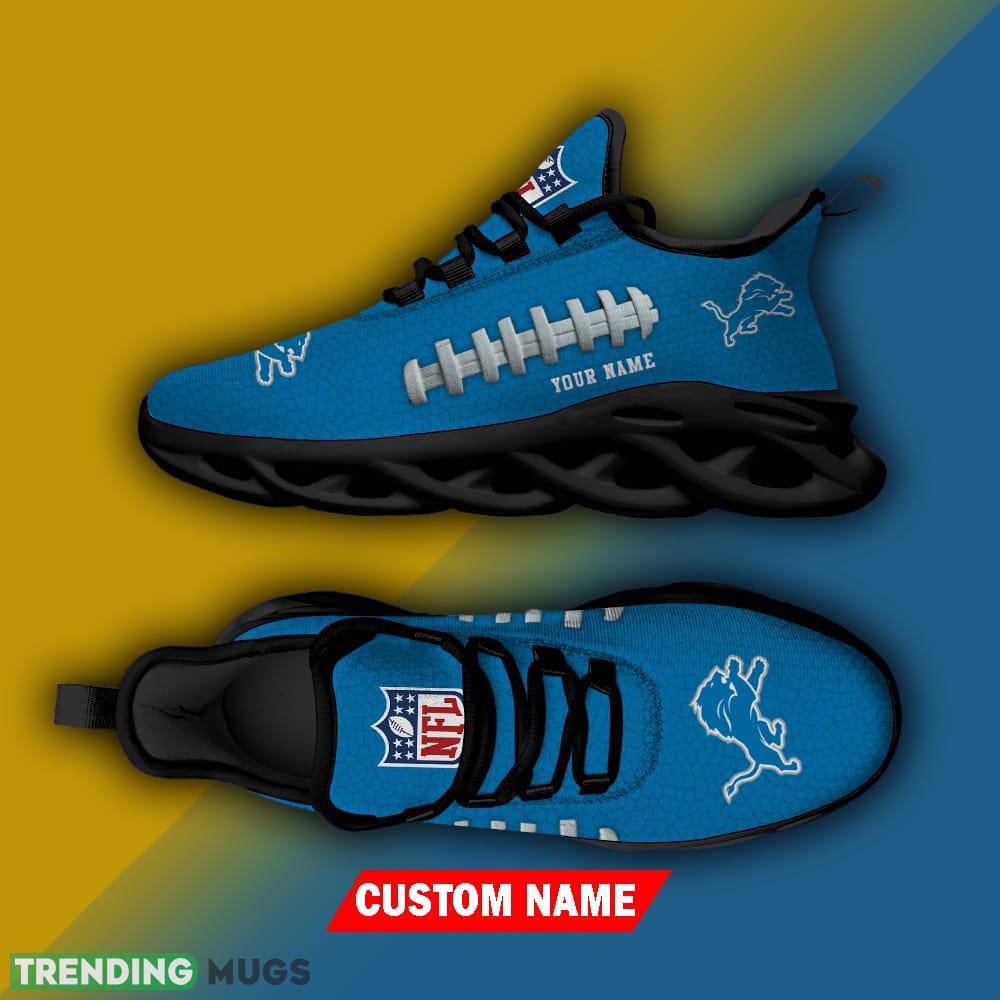 Custom Name Detroit Lions NFL Chunky Sneakers New Design Max Soul Shoes Max Soul Custom Name Detroit Lions NFL Chunky Sneakers New Design Max Soul Shoes Max Soul