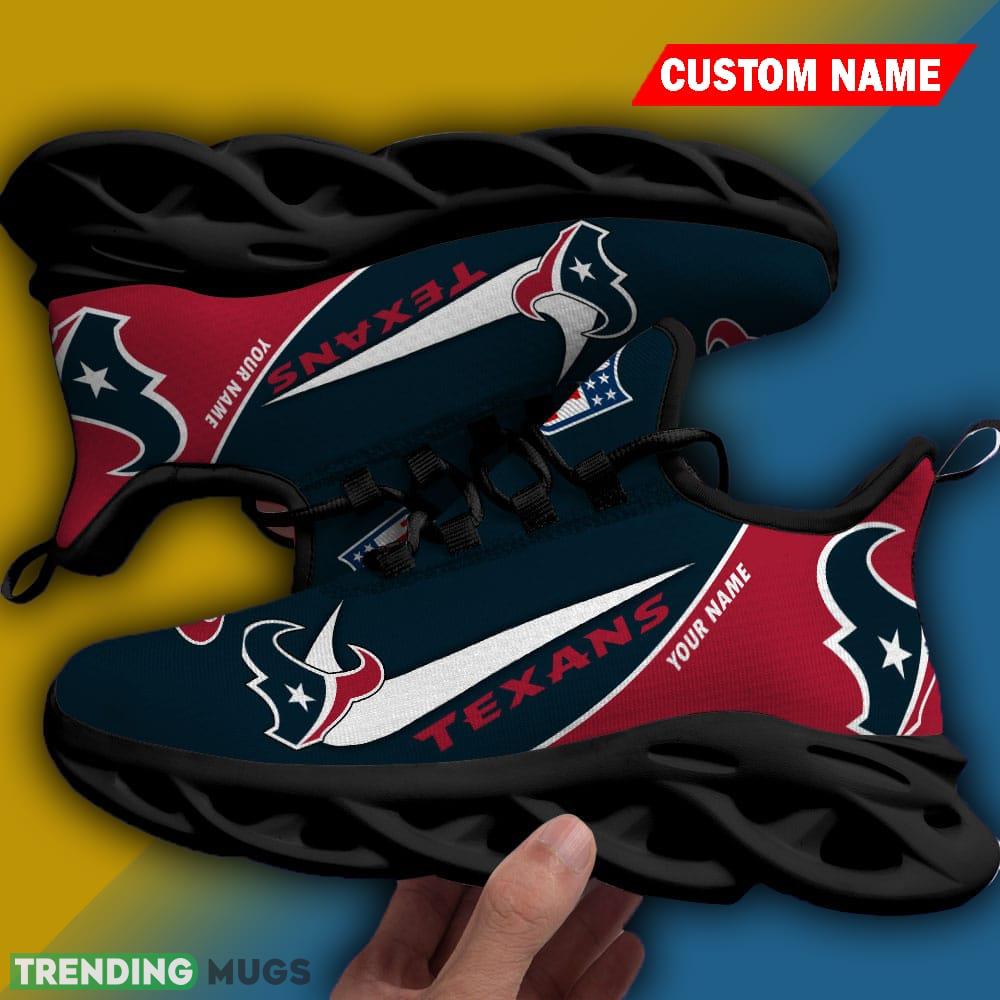 Custom Name Houston Texans Chunky Sneakers Luxury NFL Max Soul Shoes Gift For Fans Max Soul Custom Name Houston Texans Chunky Sneakers Luxury NFL Max Soul Shoes Gift For Fans Max Soul