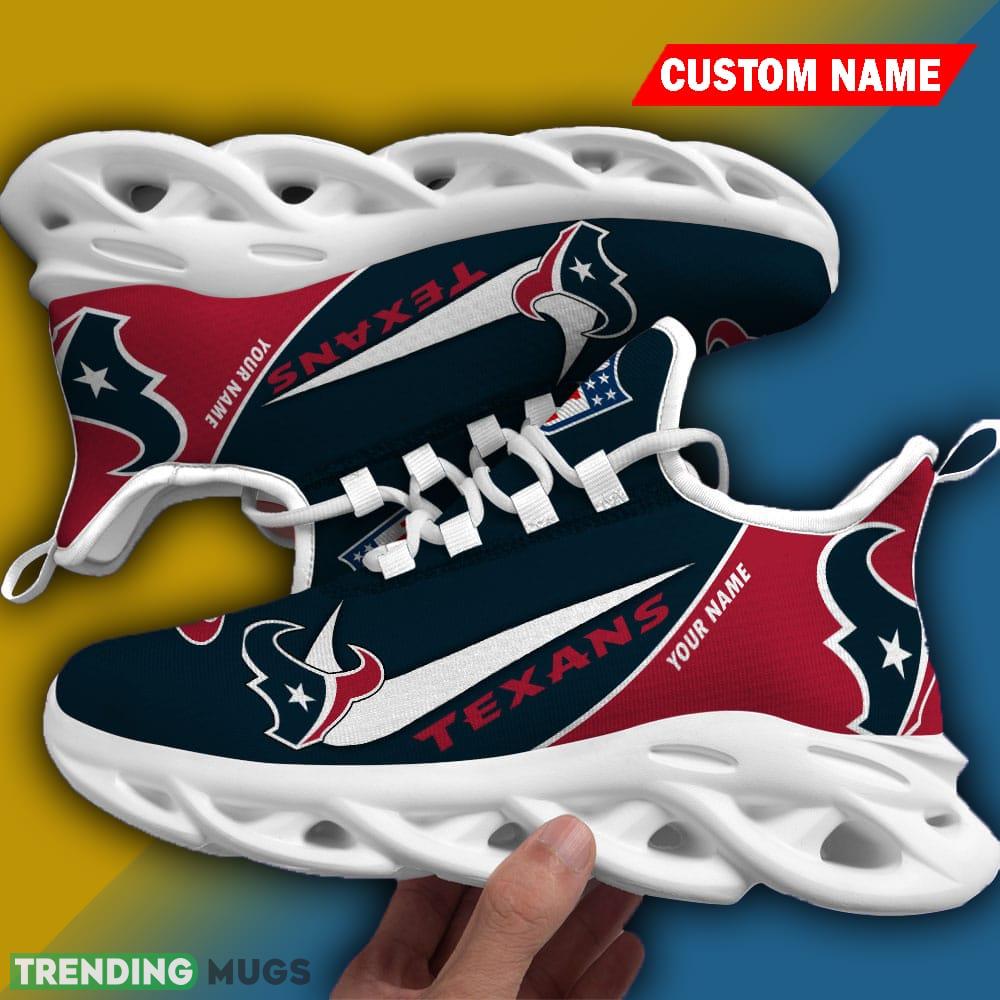 Custom Name Houston Texans Chunky Sneakers Luxury NFL Max Soul Shoes Gift For Fans Max Soul Custom Name Houston Texans Chunky Sneakers Luxury NFL Max Soul Shoes Gift For Fans Max Soul