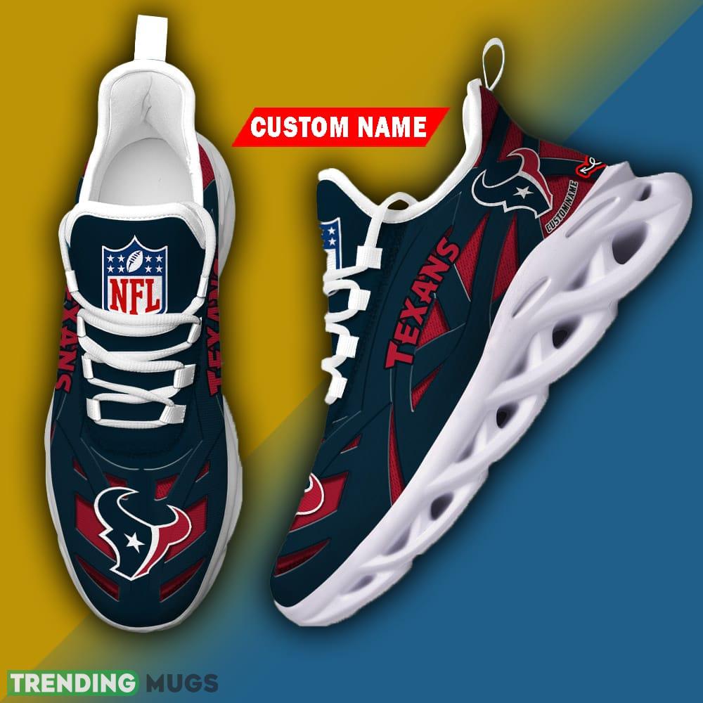 Custom Name Houston Texans NFL Striped Max Soul Shoes Gift For Men Women Max Soul Custom Name Houston Texans NFL Striped Max Soul Shoes Gift For Men Women Max Soul