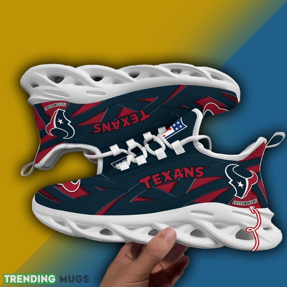 Custom Name Houston Texans NFL Striped Max Soul Shoes Gift For Men Women Max Soul Custom Name Houston Texans NFL Striped Max Soul Shoes Gift For Men Women Max Soul