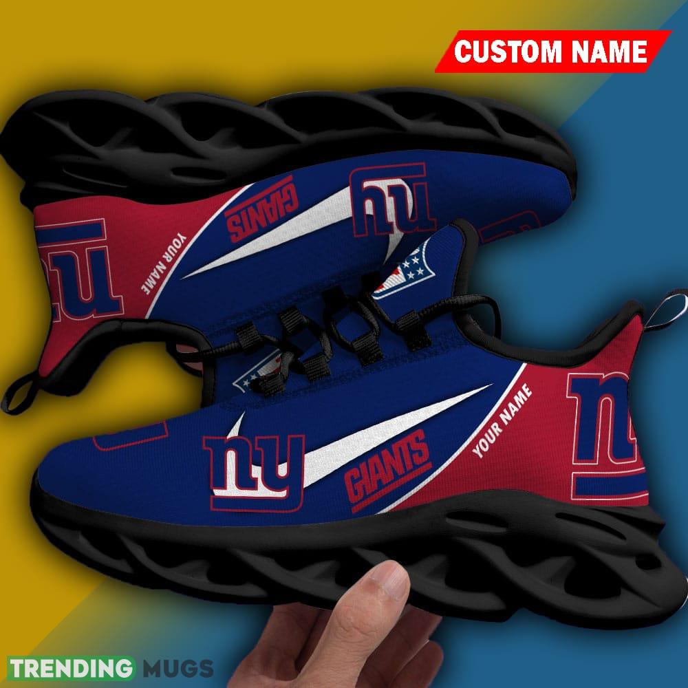 Custom Name New York Giants Chunky Sneakers Luxury NFL Max Soul Shoes Gift For Fans Max Soul Custom Name New York Giants Chunky Sneakers Luxury NFL Max Soul Shoes Gift For Fans Max Soul