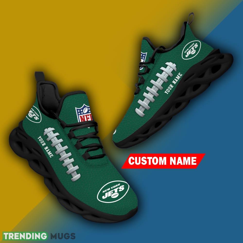 Custom Name New York Jets NFL Chunky Sneakers New Design Max Soul Shoes Max Soul Custom Name New York Jets NFL Chunky Sneakers New Design Max Soul Shoes Max Soul