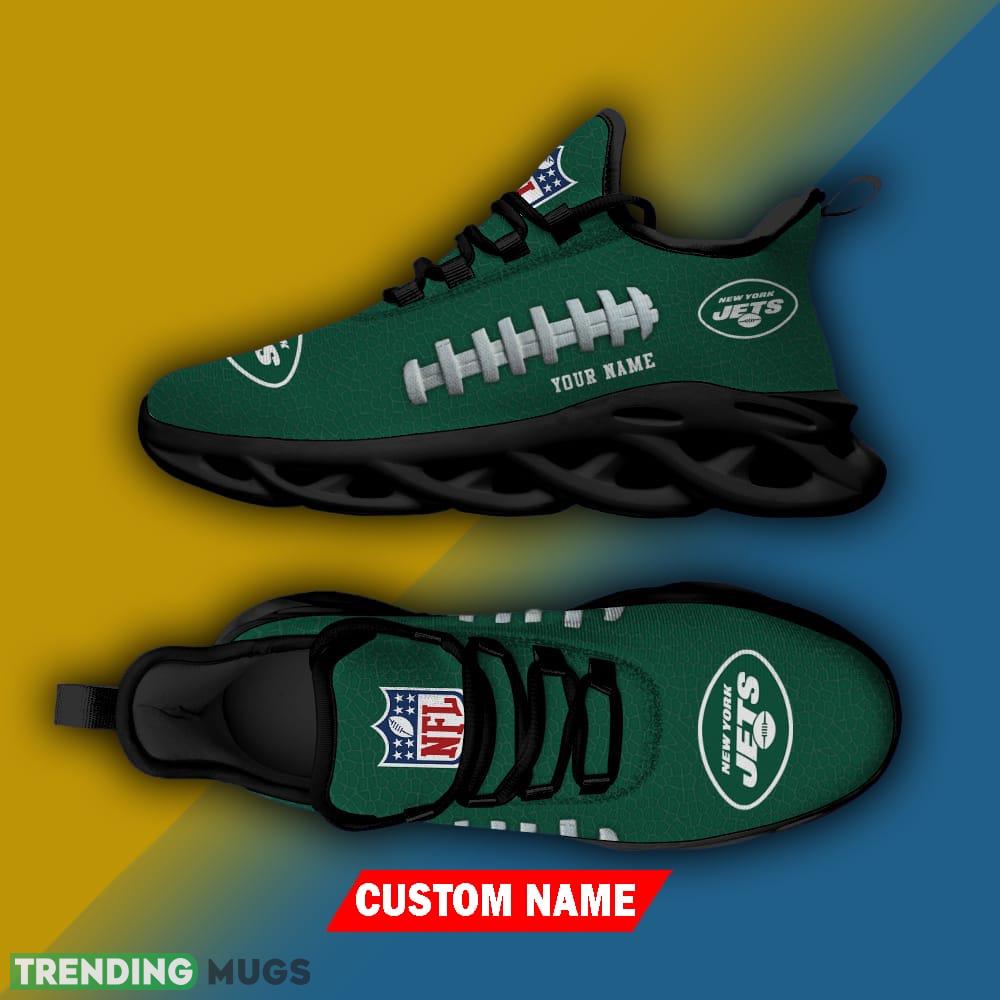 Custom Name New York Jets NFL Chunky Sneakers New Design Max Soul Shoes Max Soul Custom Name New York Jets NFL Chunky Sneakers New Design Max Soul Shoes Max Soul