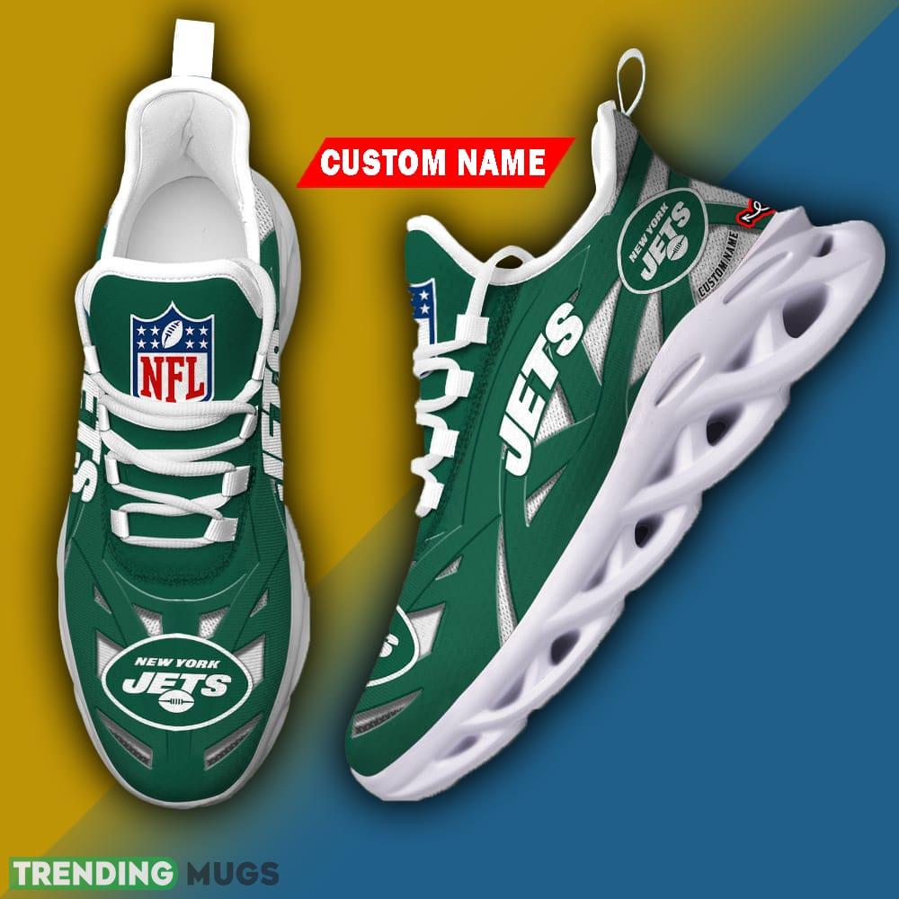 Custom Name New York Jets NFL Striped Max Soul Shoes Gift For Men Women Max Soul Custom Name New York Jets NFL Striped Max Soul Shoes Gift For Men Women Max Soul