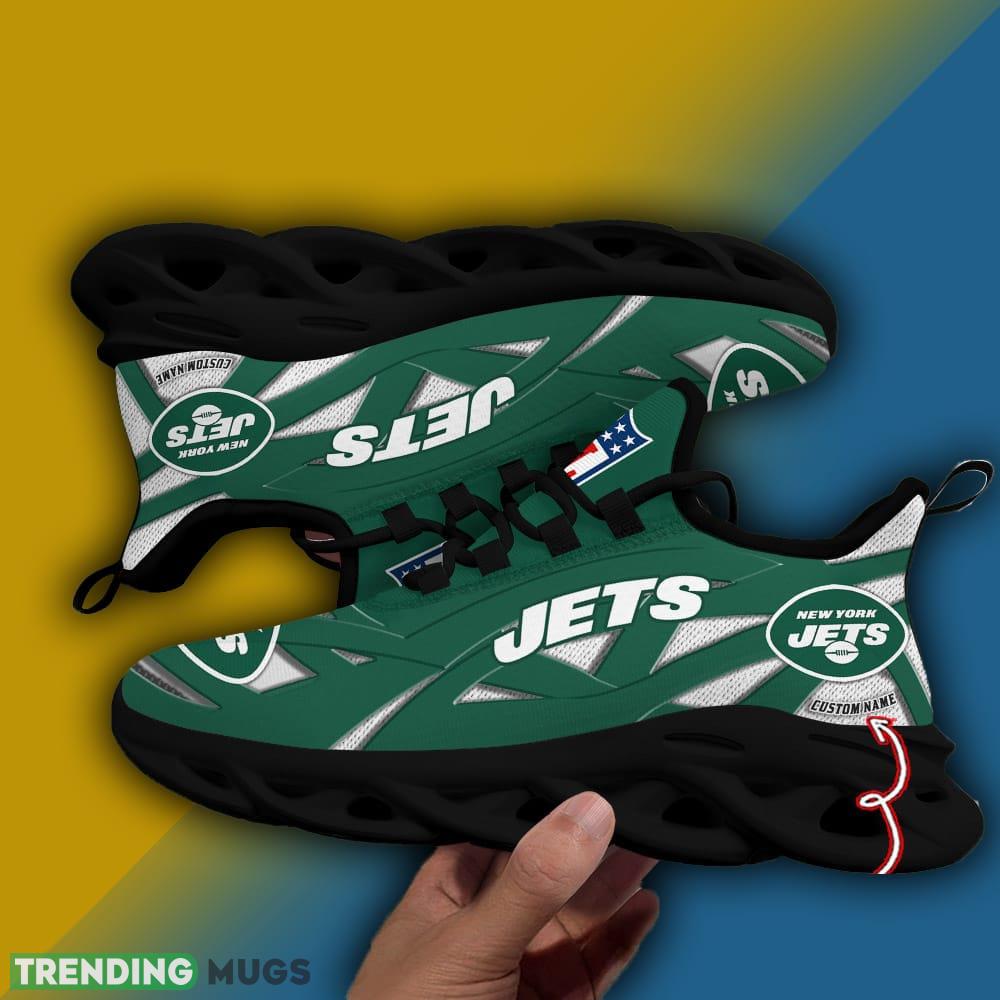 Custom Name New York Jets NFL Striped Max Soul Shoes Gift For Men Women Max Soul Custom Name New York Jets NFL Striped Max Soul Shoes Gift For Men Women Max Soul