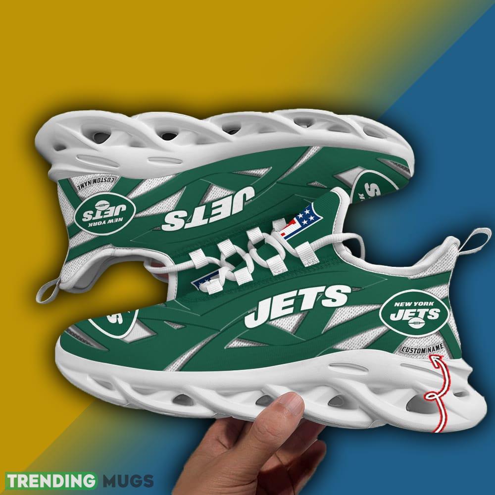 Custom Name New York Jets NFL Striped Max Soul Shoes Gift For Men Women Max Soul Custom Name New York Jets NFL Striped Max Soul Shoes Gift For Men Women Max Soul