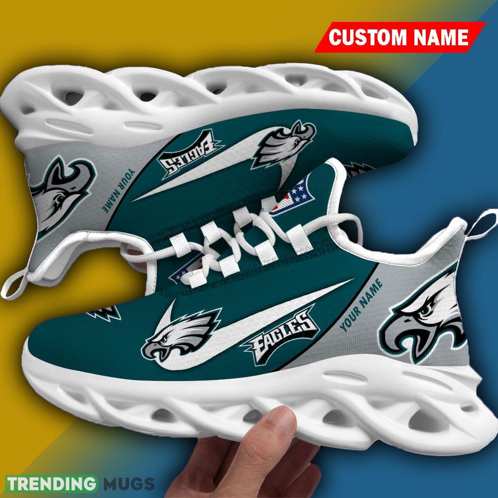 Custom Name Philadelphia Eagles Chunky Sneakers Luxury NFL Max Soul Shoes Gift For Fans Max Soul Custom Name Philadelphia Eagles Chunky Sneakers Luxury NFL Max Soul Shoes Gift For Fans Max Soul