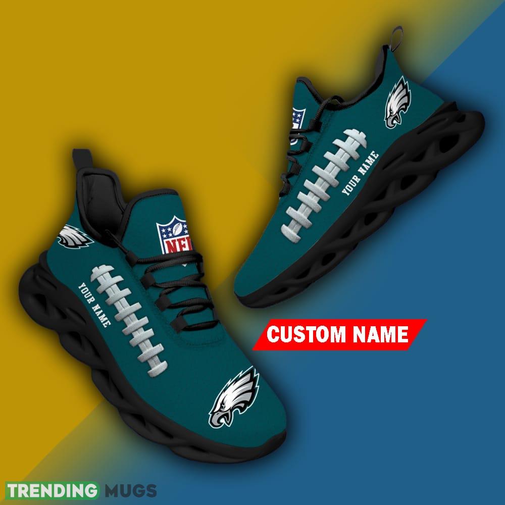 Custom Name Philadelphia Eagles NFL Chunky Sneakers New Design Max Soul Shoes Max Soul Custom Name Philadelphia Eagles NFL Chunky Sneakers New Design Max Soul Shoes Max Soul