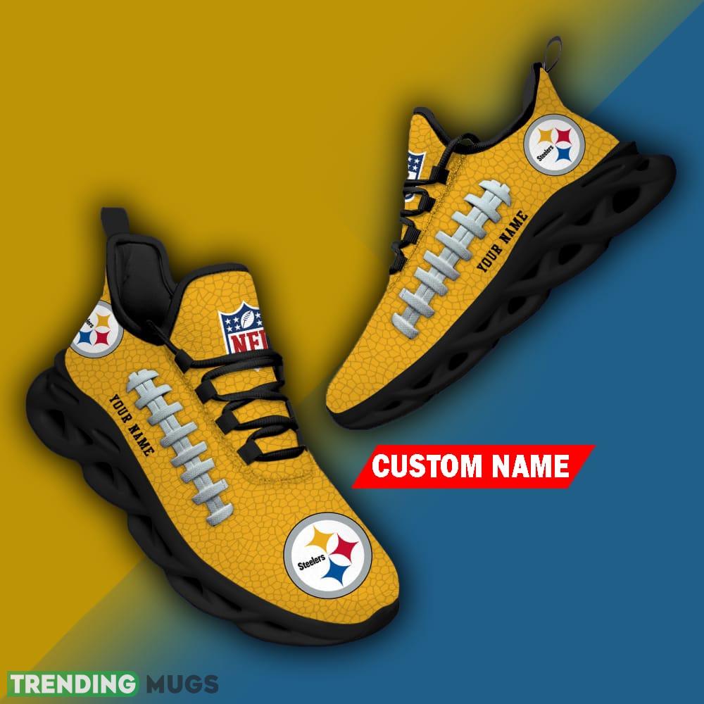 Custom Name Pittsburgh Steelers NFL Chunky Sneakers New Design Max Soul Shoes Max Soul Custom Name Pittsburgh Steelers NFL Chunky Sneakers New Design Max Soul Shoes Max Soul