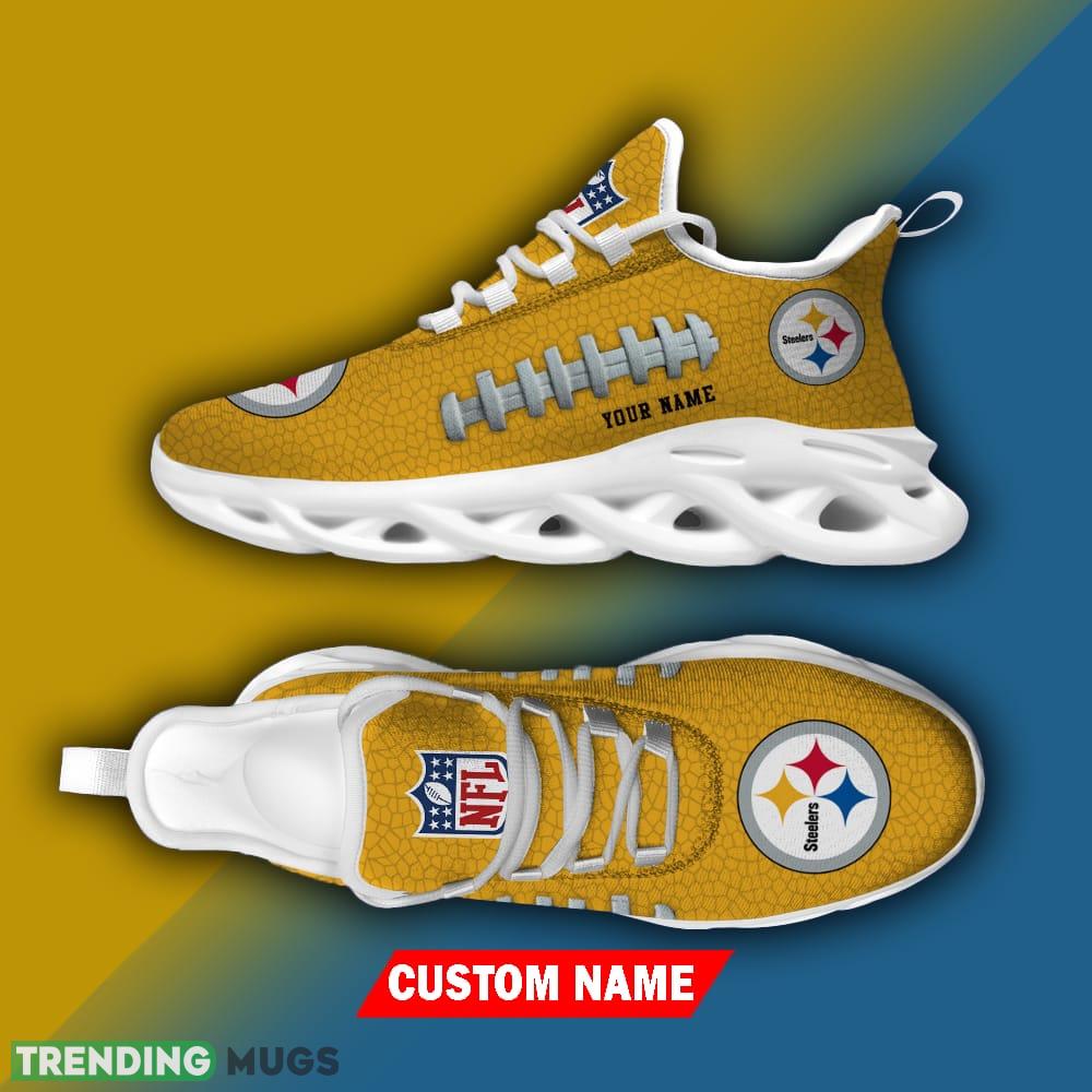 Custom Name Pittsburgh Steelers NFL Chunky Sneakers New Design Max Soul Shoes Max Soul Custom Name Pittsburgh Steelers NFL Chunky Sneakers New Design Max Soul Shoes Max Soul