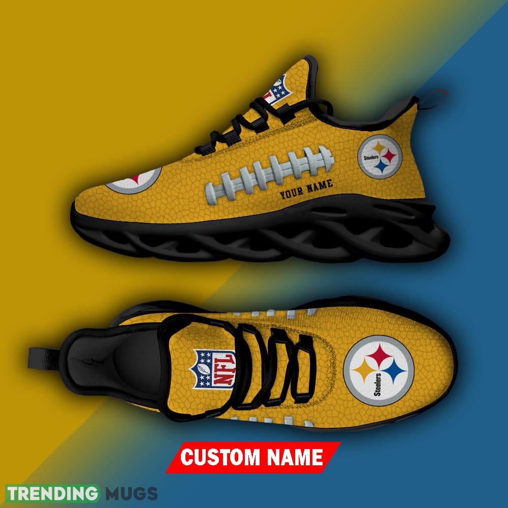 Custom Name Pittsburgh Steelers NFL Chunky Sneakers New Design Max Soul Shoes Max Soul Custom Name Pittsburgh Steelers NFL Chunky Sneakers New Design Max Soul Shoes Max Soul