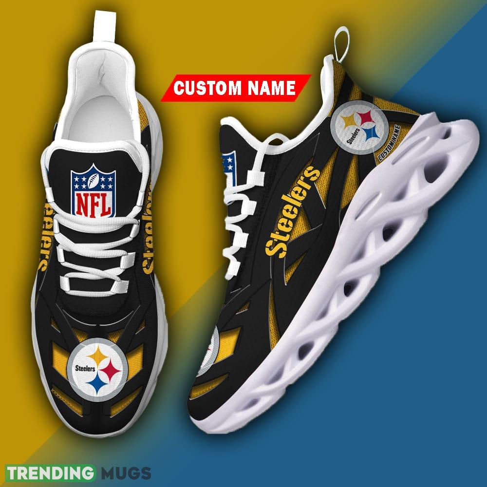 Custom Name Pittsburgh Steelers NFL Striped Max Soul Shoes Gift For Men Women - Pittsburgh Steelers-NFL Max Soul Shoe Custom Names_3 Custom Name Pittsburgh Steelers NFL Striped Max Soul Shoes Gift For Men Women - Pittsburgh Steelers-NFL Max Soul Shoe Custom Names_3