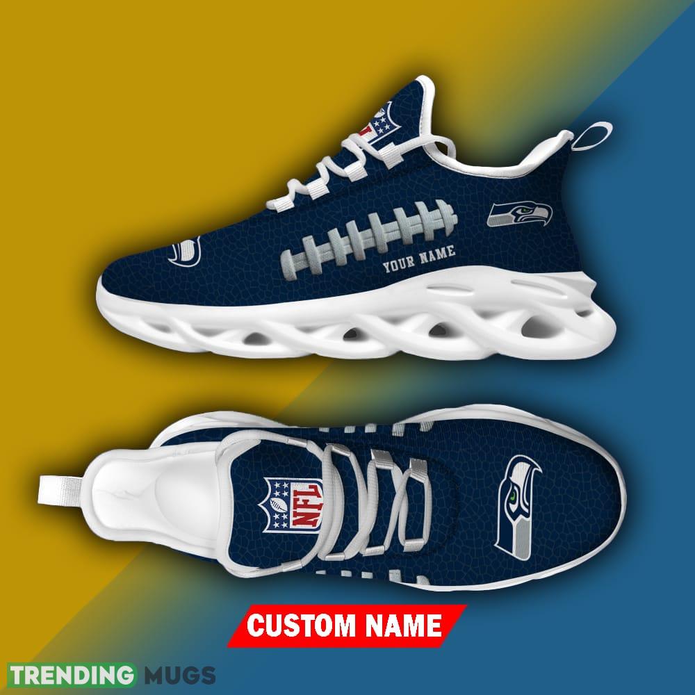 Custom Name Seattle seahawks NFL Chunky Sneakers New Design Max Soul Shoes Max Soul Custom Name Seattle seahawks NFL Chunky Sneakers New Design Max Soul Shoes Max Soul