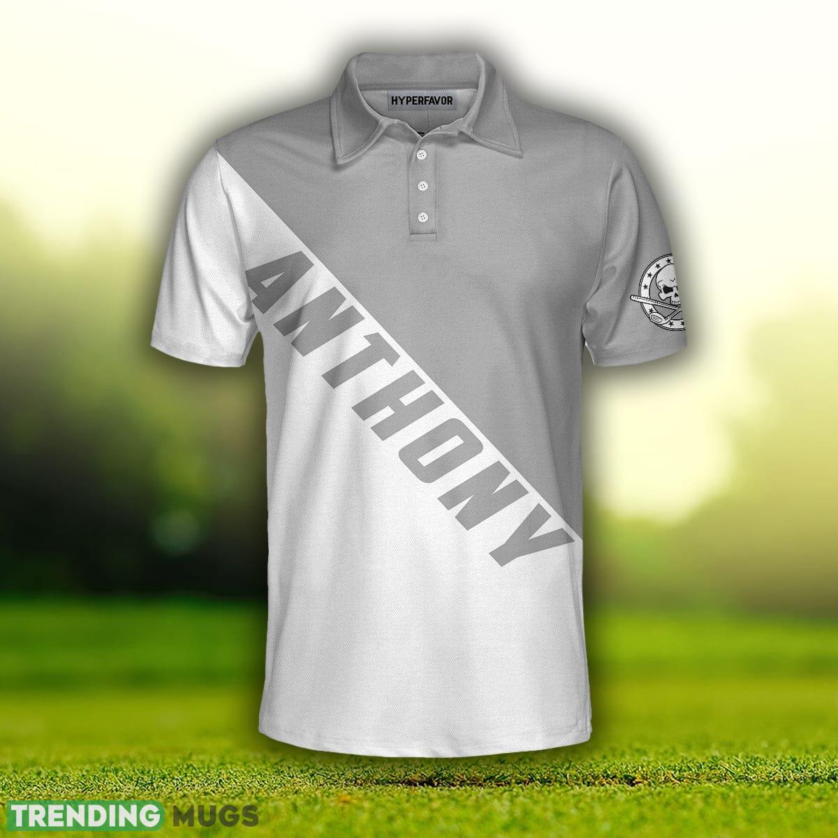 Custom Name Skull Golfer Your Hole Is My Goal, Skull Polo Golf Shirts For Male Players With Sayings Polo Shirt Polo Shirt Custom Name Skull Golfer Your Hole Is My Goal, Skull Polo Golf Shirts For Male Players With Sayings Polo Shirt Polo Shirt