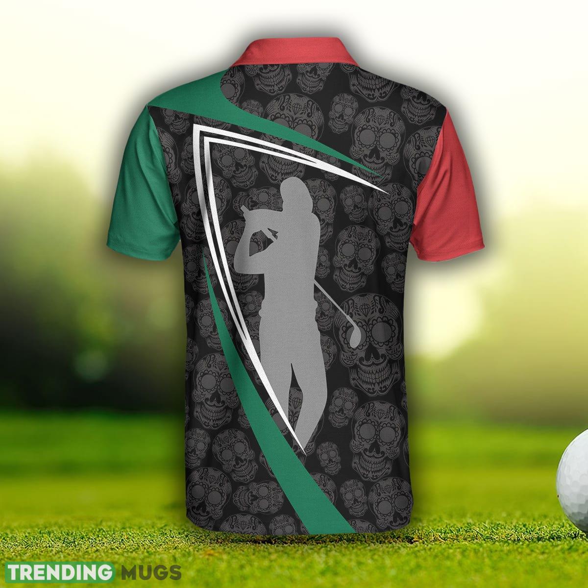 Custom Name Sugar Skull Golf, Skull Pattern Golf Shirt, Cool Golf Shirt Design Polo Shirt Polo Shirt Custom Name Sugar Skull Golf, Skull Pattern Golf Shirt, Cool Golf Shirt Design Polo Shirt Polo Shirt