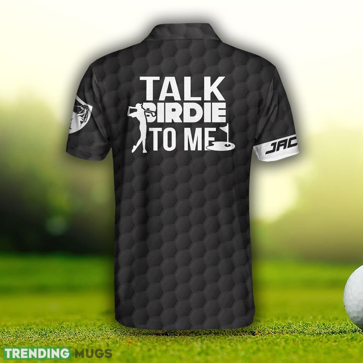 Custom Name Talk Birdie To Me, Black American Flag Golf Shirt Polo Shirt For Men And Women Polo Shirt Custom Name Talk Birdie To Me, Black American Flag Golf Shirt Polo Shirt For Men And Women Polo Shirt