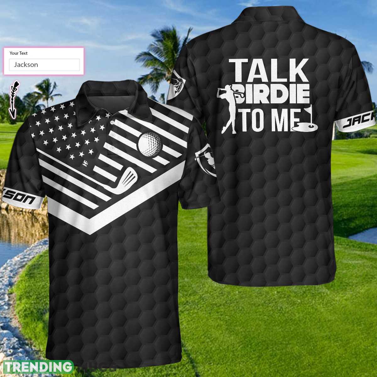 Custom Name Talk Birdie To Me, Black American Flag Golf Shirt Polo Shirt For Men And Women - Talk Birdie To Me Custom Polo Shirt, Personalized Black American Flag Golf Shirt For Men_1 Custom Name Talk Birdie To Me, Black American Flag Golf Shirt Polo Shirt For Men And Women - Talk Birdie To Me Custom Polo Shirt, Personalized Black American Flag Golf Shirt For Men_1
