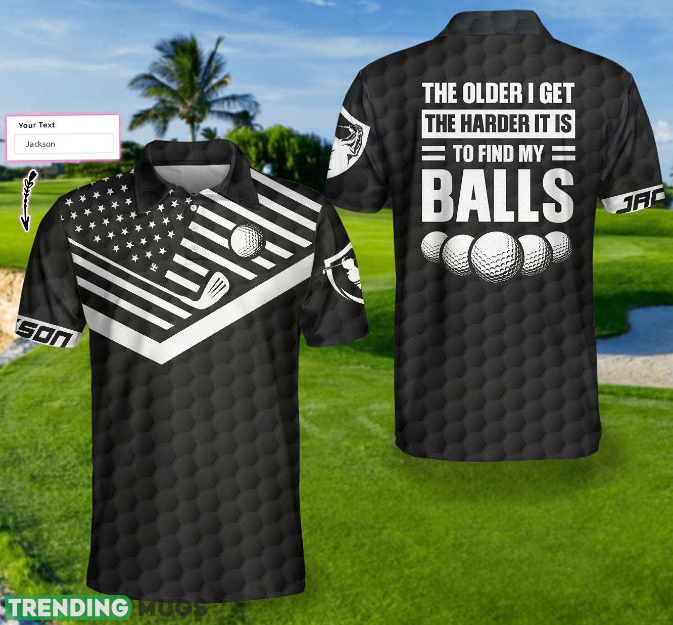 Custom Name The Older I Get, Black American Flag, Best Golf Shirt Polo Shirt Polo Shirt Custom Name The Older I Get, Black American Flag, Best Golf Shirt Polo Shirt Polo Shirt