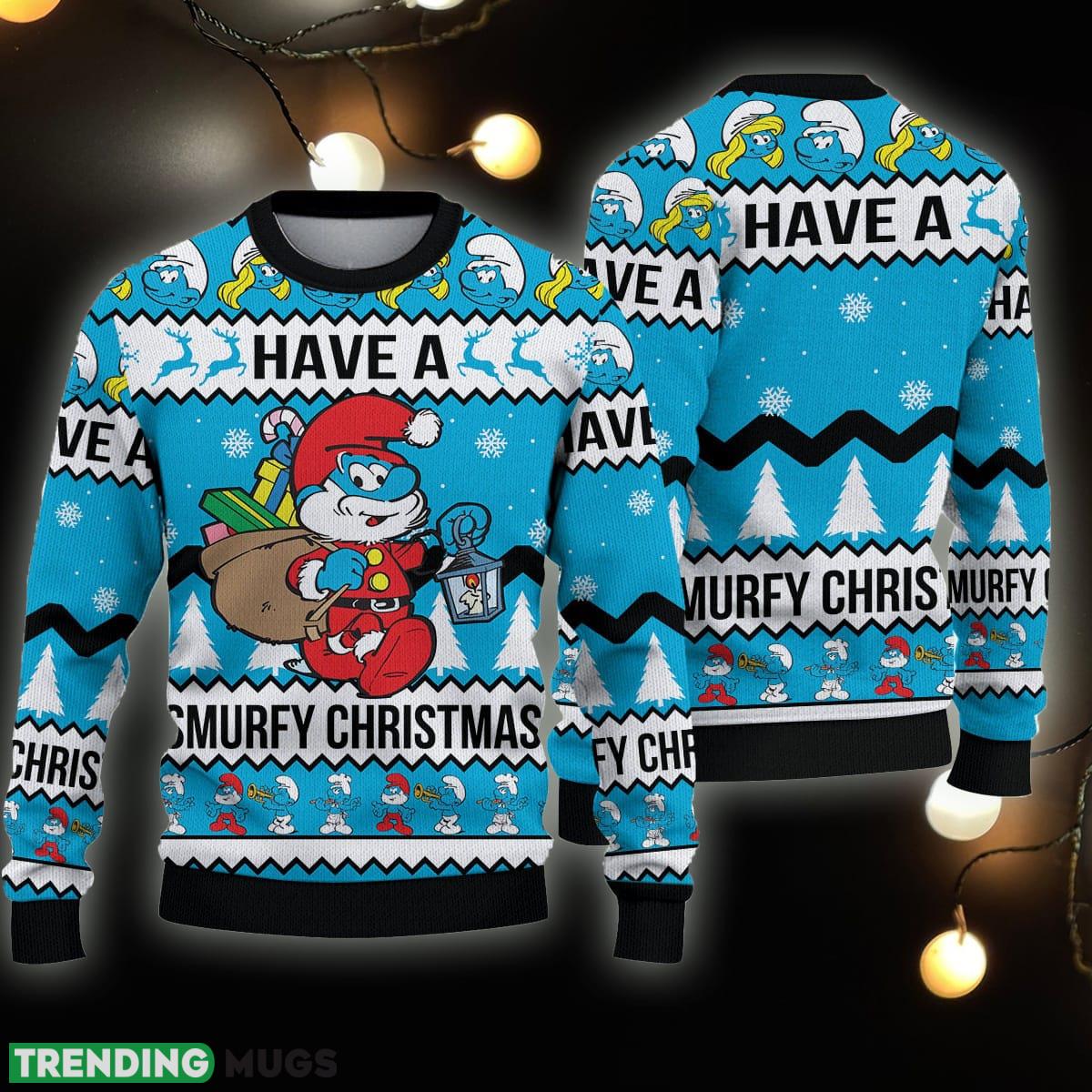 Cute Have A Smurfy Woolen Ugly Christmas Sweater Gift For Men Women - Cute Have A Smurfy Christmas Ugly Sweater Woolen Sweater Christmas Gift For Holiday Funny Ugly Christmas Sweater_1 Cute Have A Smurfy Woolen Ugly Christmas Sweater Gift For Men Women - Cute Have A Smurfy Christmas Ugly Sweater Woolen Sweater Christmas Gift For Holiday Funny Ugly Christmas Sweater_1
