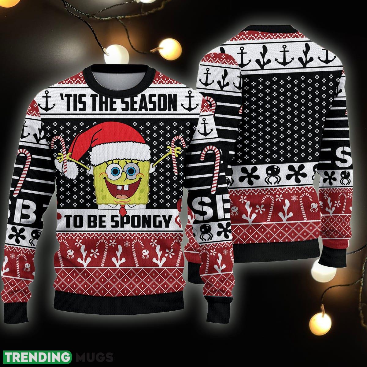 Cute Sponge Till The Season Woolen Ugly Christmas Sweater Gift For Men Women - Cute Sponge Till The Season Ugly Sweater Woolen Sweater Christmas Gift For Holiday Bob Sponge Ugly Christmas Sweater_1 Cute Sponge Till The Season Woolen Ugly Christmas Sweater Gift For Men Women - Cute Sponge Till The Season Ugly Sweater Woolen Sweater Christmas Gift For Holiday Bob Sponge Ugly Christmas Sweater_1