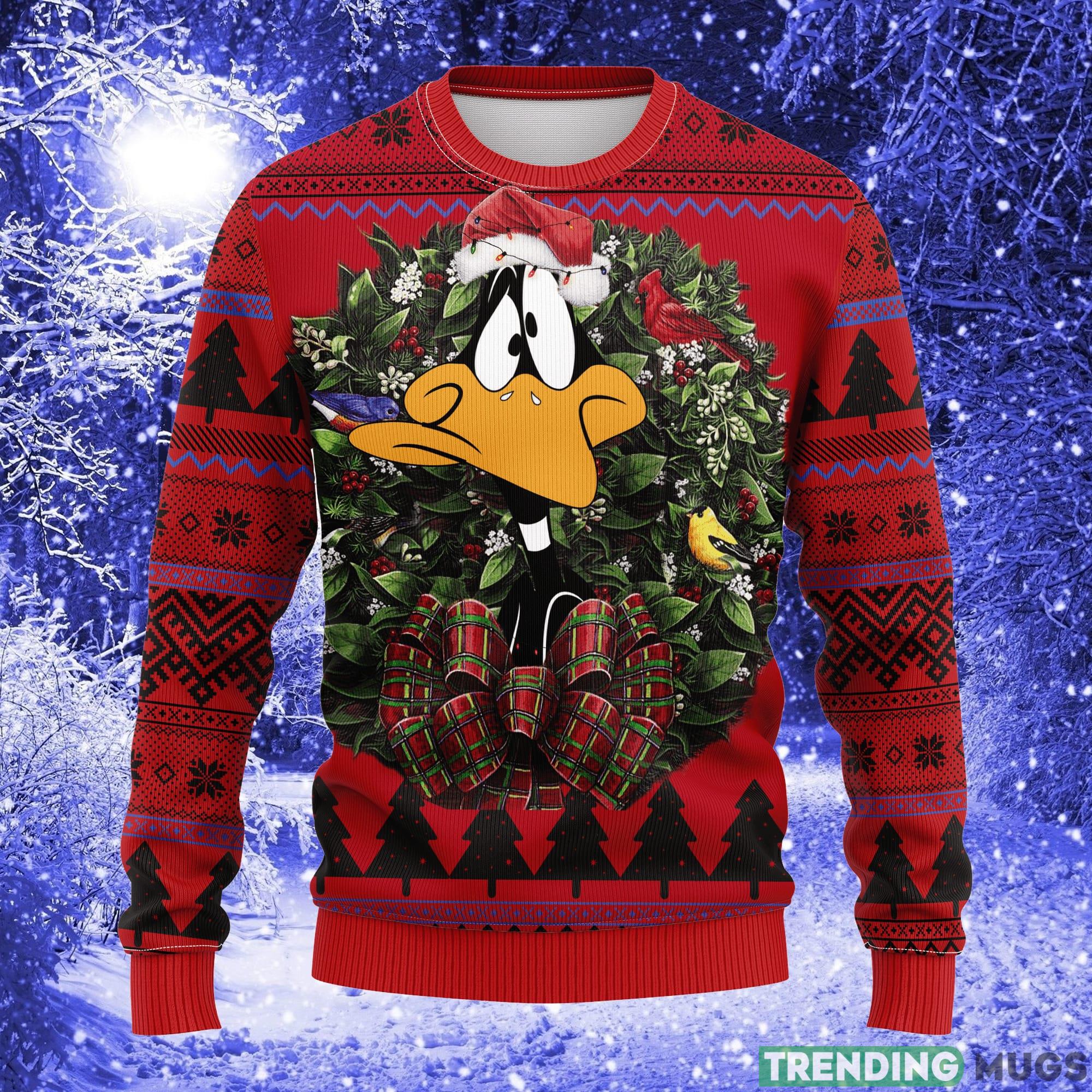 Daffy Duck Noel Mc Thanksgiving Women Mens Ugly Christmas Sweater - Daffy Duck Noel Mc Ugly Christmas Sweater Thanksgiving Gift_1 Daffy Duck Noel Mc Thanksgiving Women Mens Ugly Christmas Sweater - Daffy Duck Noel Mc Ugly Christmas Sweater Thanksgiving Gift_1