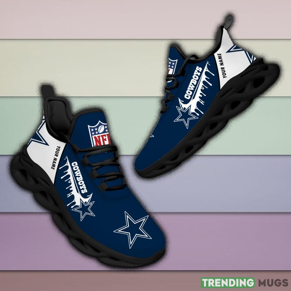 Dallas Cowboys Drip Logo NFL Max Soul Shoes Custom Name For Men And Women Running Sneakers Max Soul Dallas Cowboys Drip Logo NFL Max Soul Shoes Custom Name For Men And Women Running Sneakers Max Soul