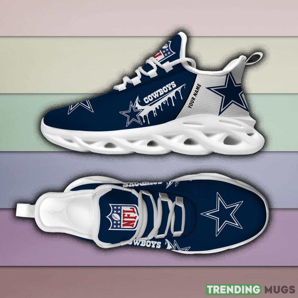 Dallas Cowboys Drip Logo NFL Max Soul Shoes Custom Name For Men And Women Running Sneakers Max Soul Dallas Cowboys Drip Logo NFL Max Soul Shoes Custom Name For Men And Women Running Sneakers Max Soul