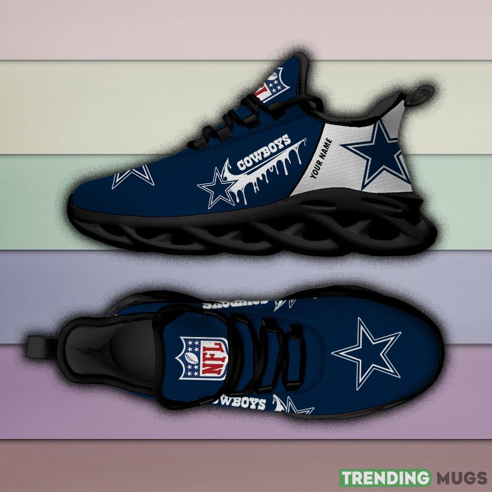 Dallas Cowboys Drip Logo NFL Max Soul Shoes Custom Name For Men And Women Running Sneakers Max Soul Dallas Cowboys Drip Logo NFL Max Soul Shoes Custom Name For Men And Women Running Sneakers Max Soul