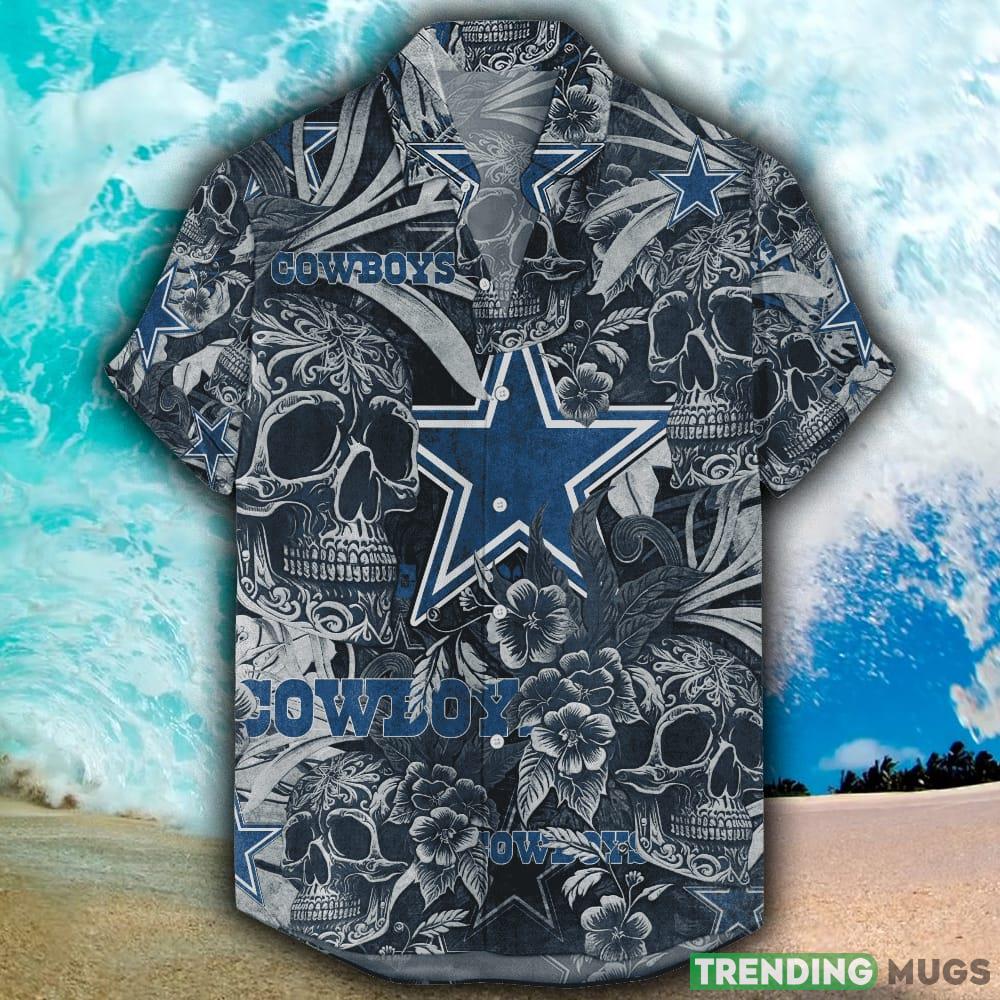 Dallas Cowboys Hawaiian Jungle Skull NFL Beach Summer Men And Women For Fans Gift - Dallas Cowboys Hawaiian Jungle Skull NFL_1