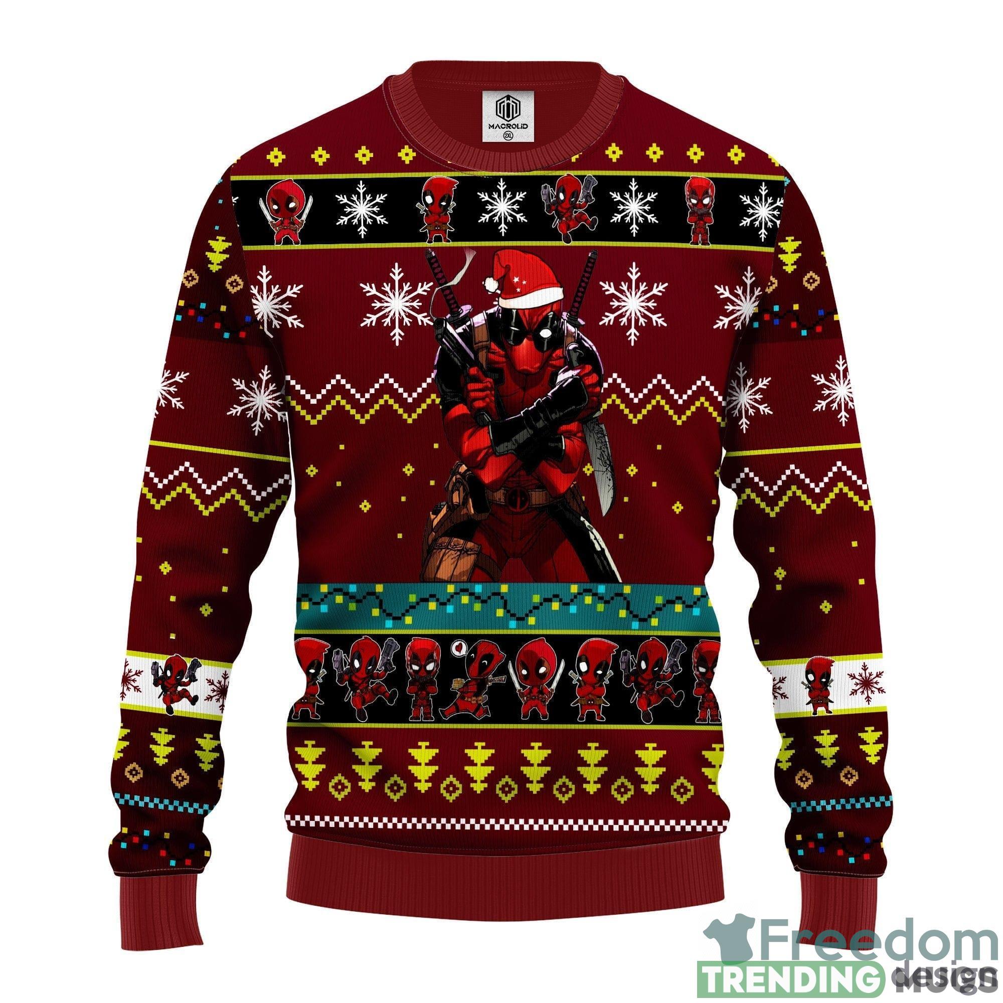 Deadpool Red 1- Thanksgiving Women Mens Ugly Christmas Sweater - Deadpool Ugly Christmas Sweater Red 1- Amazing Gift Idea Thanksgiving Gift_1 Deadpool Red 1- Thanksgiving Women Mens Ugly Christmas Sweater - Deadpool Ugly Christmas Sweater Red 1- Amazing Gift Idea Thanksgiving Gift_1