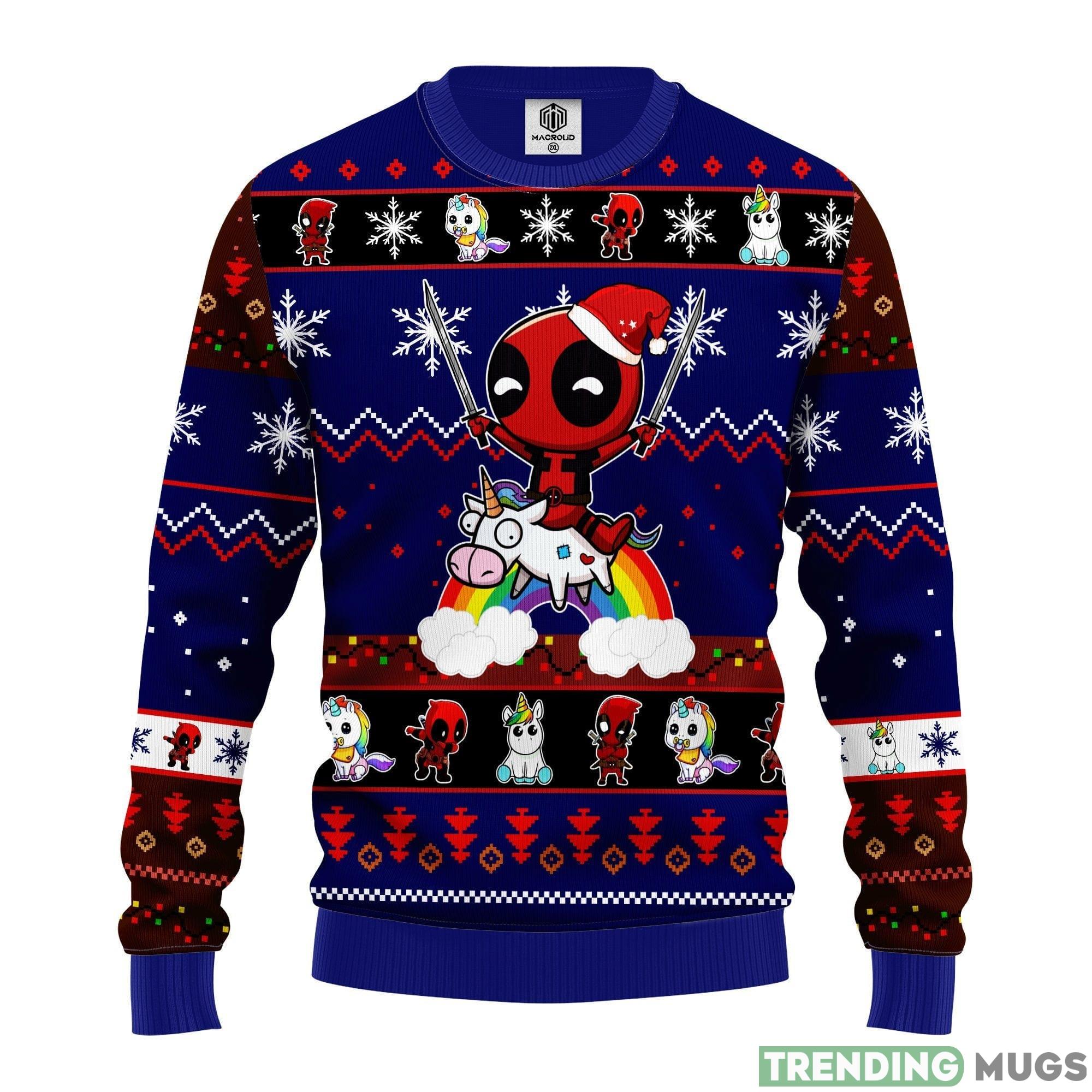 Deadpool Unicorn Blue 1 Thanksgiving Women Mens Ugly Christmas Sweater - Deadpool Unicorn Christmas Sweater Blue 1 Amazing Gift Idea Thanksgiving Gift_1 Deadpool Unicorn Blue 1 Thanksgiving Women Mens Ugly Christmas Sweater - Deadpool Unicorn Christmas Sweater Blue 1 Amazing Gift Idea Thanksgiving Gift_1