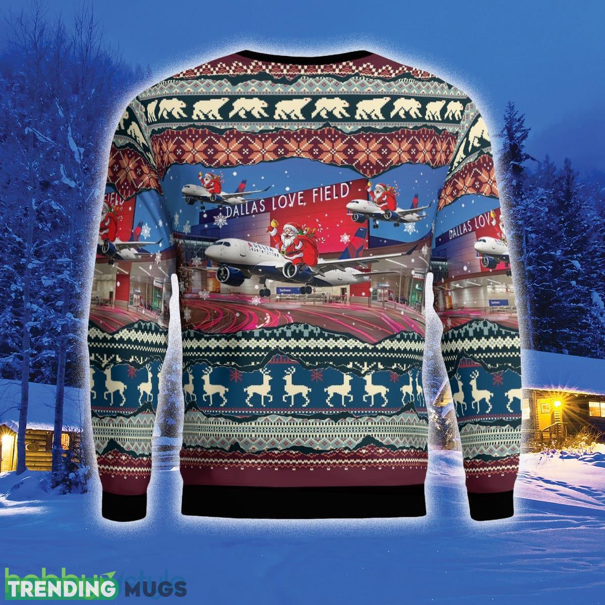 Delta Air Lines Airbus A220 300 Flying Over Dallas Love Field 3D Sweater For Men And Women Gift For Christmas 3D Sweater Delta Air Lines Airbus A220 300 Flying Over Dallas Love Field 3D Sweater For Men And Women Gift For Christmas 3D Sweater
