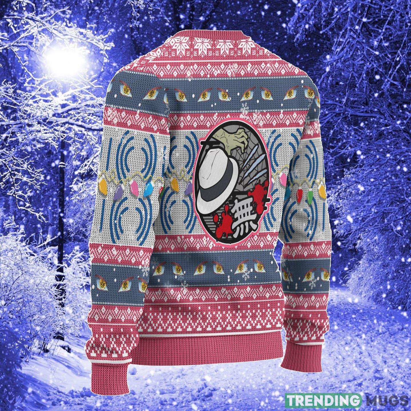 Demon Slayer Akaza Anime Xmas Women Mens Ugly Christmas Sweater 3D Sweater Demon Slayer Akaza Anime Xmas Women Mens Ugly Christmas Sweater 3D Sweater